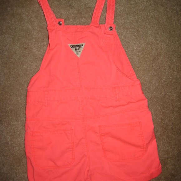 OshKosh B'gosh, Bright Pink Romper, 5T - Picture 2 of 3